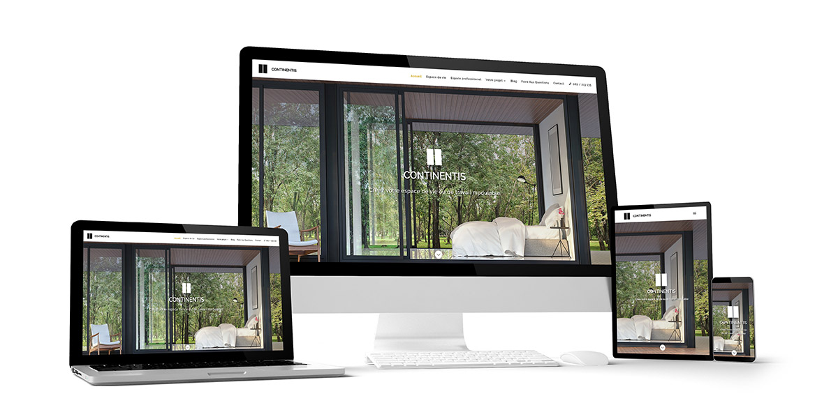 computer gadgets with travel website space on screen